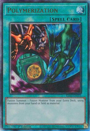 Polymerization (A) (Alternate Art) (PUR) (RA03-EN051) - Quarter Century Bonanza 1st Edition - Premium Yugioh Single from Konami - Just $0.83! Shop now at Game Crave Tournament Store