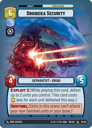 Droideka Security (02/20) - Twilight of the Republic Weekly Play Promos Foil - Premium Star Wars: Unlimited Single from Twilight of the Republic: Weekly Play Promos - Just $0.08! Shop now at Game Crave Tournament Store