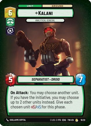 Kalani - Analytical General (16/20) - Twilight of the Republic Weekly Play Promos - Premium Star Wars: Unlimited Single from Twilight of the Republic: Weekly Play Promos - Just $0.17! Shop now at Game Crave Tournament Store