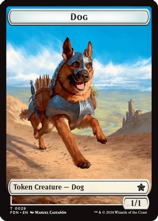 Dog // Beast (0032) Double-Sided Token (-29 // 32) - Foundations - Premium MTG Single from Wizards of the Coast - Just $0.32! Shop now at Game Crave Tournament Store