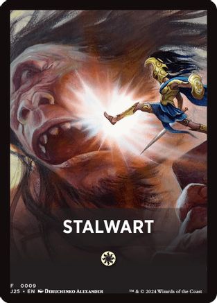 Stalwart Theme Card (-009) - Foundations Jumpstart - Premium MTG Single from Wizards of the Coast - Just $0.08! Shop now at Game Crave Tournament Store