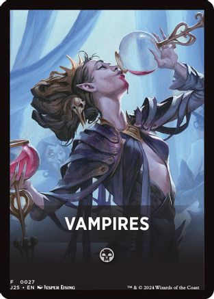Vampires Theme Card (-027) - Foundations Jumpstart - Premium MTG Single from Wizards of the Coast - Just $0.12! Shop now at Game Crave Tournament Store