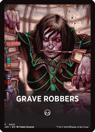Grave Robbers Theme Card (-021) - Foundations Jumpstart - Premium MTG Single from Wizards of the Coast - Just $0.12! Shop now at Game Crave Tournament Store