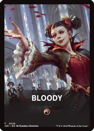 Bloody Theme Card (-028) - Foundations Jumpstart - Premium MTG Single from Wizards of the Coast - Just $0.11! Shop now at Game Crave Tournament Store