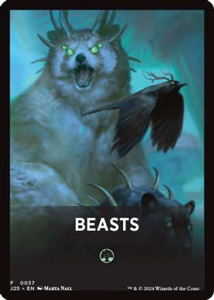 Beasts Theme Card (-037) - Foundations Jumpstart - Premium MTG Single from Wizards of the Coast - Just $0.20! Shop now at Game Crave Tournament Store