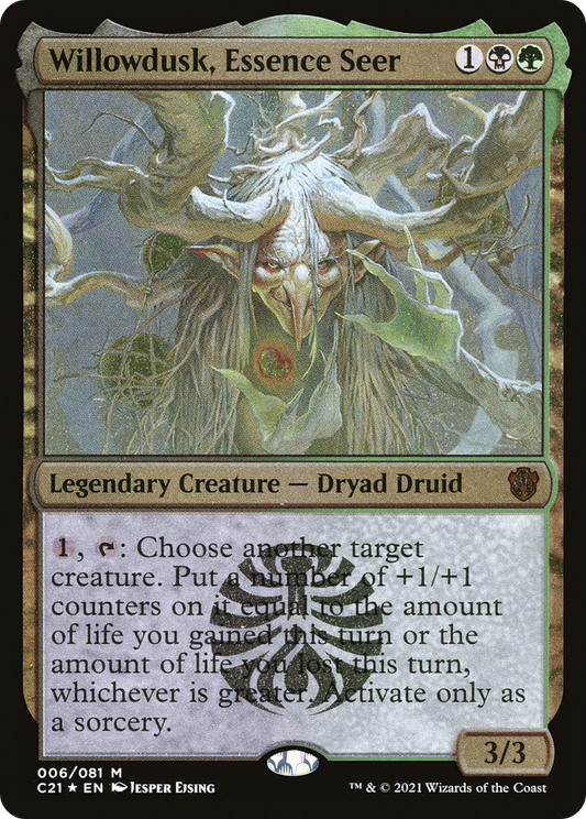 Willowdusk, Essence Seer (C21-006) - Commander 2021 Display Commanders Foil