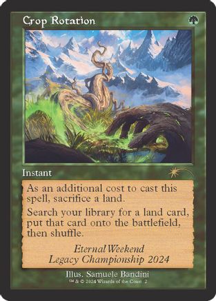 Crop Rotation (Retro Frame) (GAME-002) - Game Day & Store Championship Promos Foil - Premium MTG Single from Wizards of the Coast - Just $0! Shop now at Game Crave Tournament Store