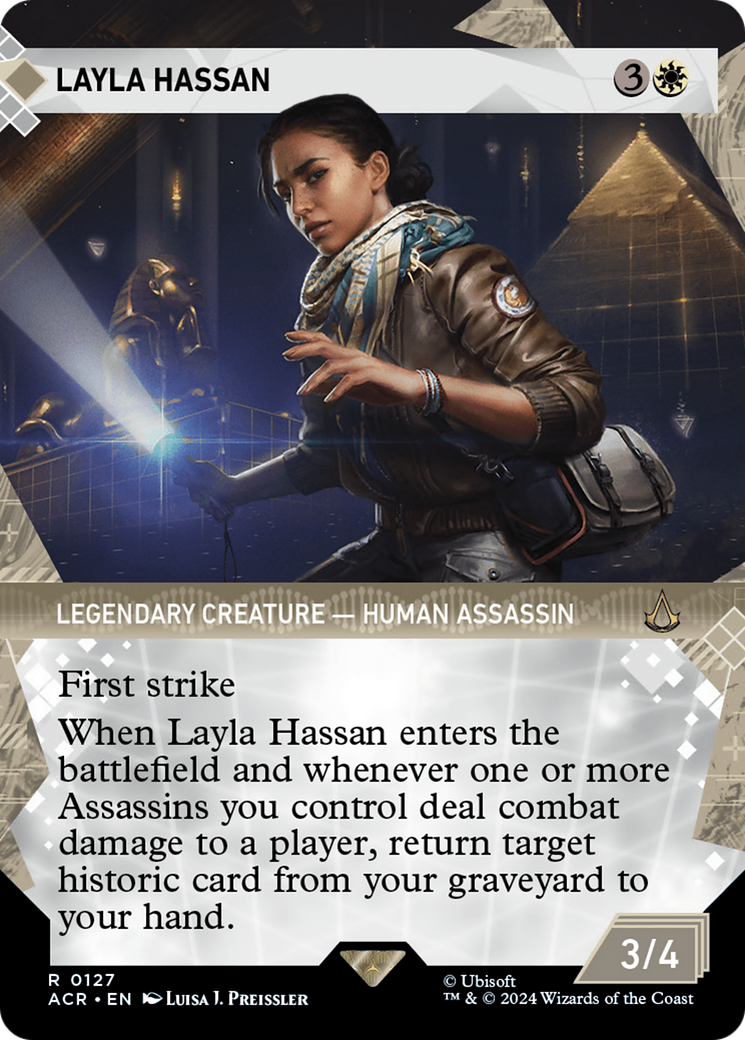Layla Hassan (ACR-127) - Assassin's Creed: (Showcase) (Borderless) Foil - Premium MTG Single from Wizards of the Coast - Just $1.44! Shop now at Game Crave Tournament Store