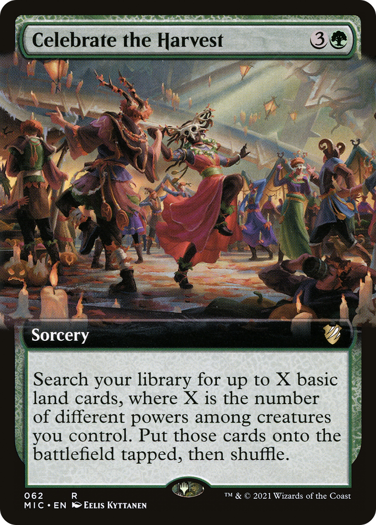 Celebrate the Harvest (MIC-062) - Midnight Hunt Commander: (Extended Art) - Premium MTG Single from Wizards of the Coast - Just $0.08! Shop now at Game Crave Tournament Store