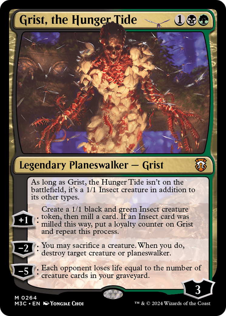 Grist, the Hunger Tide (M3C-264) - Modern Horizons 3 Commander - Premium MTG Single from Wizards of the Coast - Just $0.50! Shop now at Game Crave Tournament Store