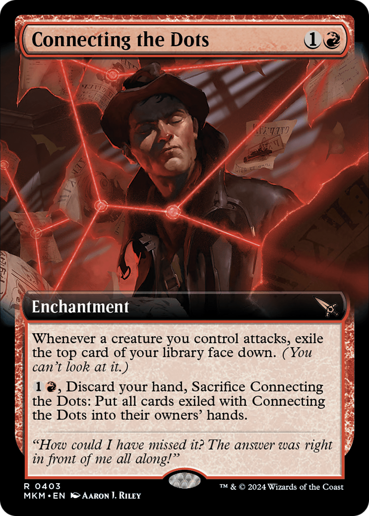 Connecting the Dots (MKM-403) - Murders at Karlov Manor: (Extended Art) - Premium MTG Single from Wizards of the Coast - Just $0.26! Shop now at Game Crave Tournament Store