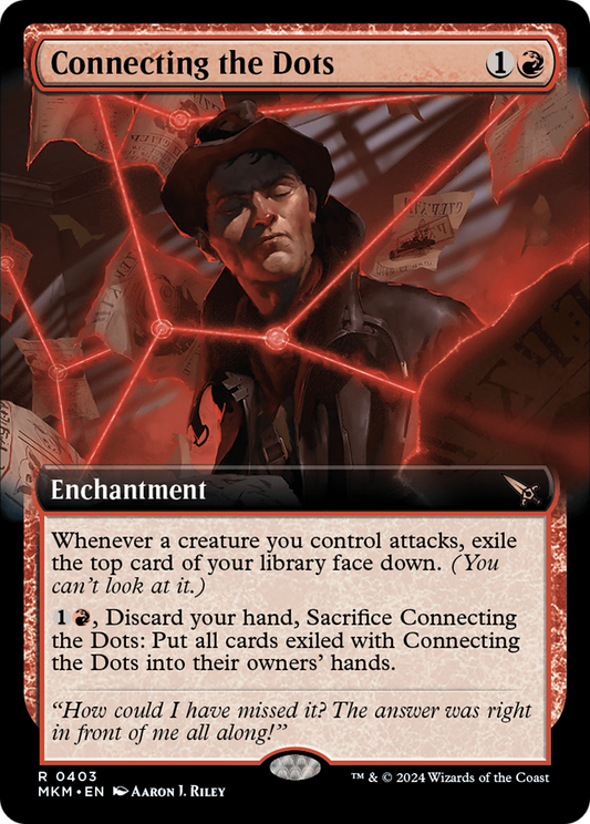 Connecting the Dots (MKM-403) - Murders at Karlov Manor: (Extended Art) - Premium MTG Single from Wizards of the Coast - Just $0.26! Shop now at Game Crave Tournament Store