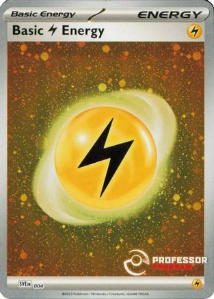 Lightning Energy (2023) 4 - Professor Program Promos Holofoil