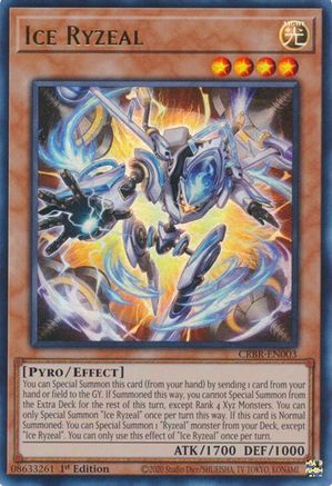 Ice Ryzeal (CRBR-EN003) - Crossover Breakers 1st Edition - Premium Yugioh Single from Konami - Just $14.54! Shop now at Game Crave Tournament Store