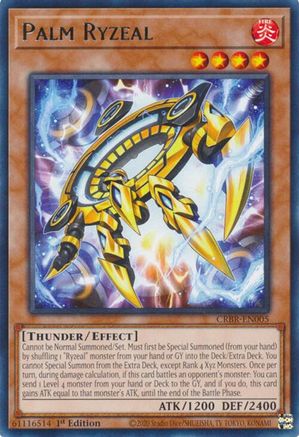 Palm Ryzeal (CRBR-EN005) - Crossover Breakers 1st Edition - Premium Yugioh Single from Konami - Just $0.25! Shop now at Game Crave Tournament Store