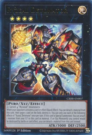 Ryzeal Detonator (CRBR-EN007) - Crossover Breakers 1st Edition - Premium Yugioh Single from Konami - Just $3.03! Shop now at Game Crave Tournament Store