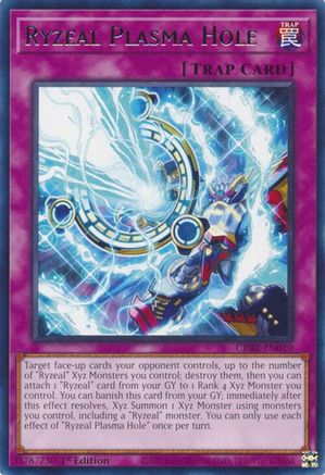 Ryzeal Plasma Hole (CRBR-EN010) - Crossover Breakers 1st Edition - Premium Yugioh Single from Konami - Just $0.25! Shop now at Game Crave Tournament Store