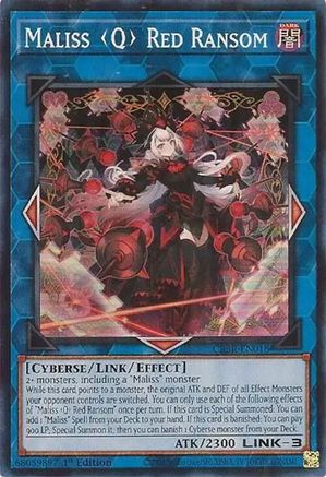 Maliss Q Red Ransom (CRBR-EN018) - Crossover Breakers 1st Edition - Premium Yugioh Single from Konami - Just $0.25! Shop now at Game Crave Tournament Store