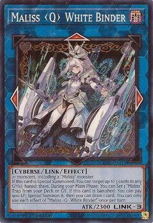Maliss Q White Binder (CRBR-EN019) - Crossover Breakers 1st Edition - Premium Yugioh Single from Konami - Just $0.25! Shop now at Game Crave Tournament Store
