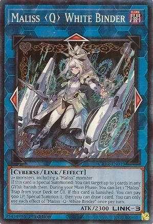 Maliss Q White Binder (CR) (CRBR-EN019) - Crossover Breakers 1st Edition - Premium Yugioh Single from Konami - Just $43.51! Shop now at Game Crave Tournament Store