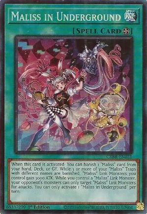 Maliss in Underground (CR) (CRBR-EN021) - Crossover Breakers 1st Edition - Premium Yugioh Single from Konami - Just $32.30! Shop now at Game Crave Tournament Store
