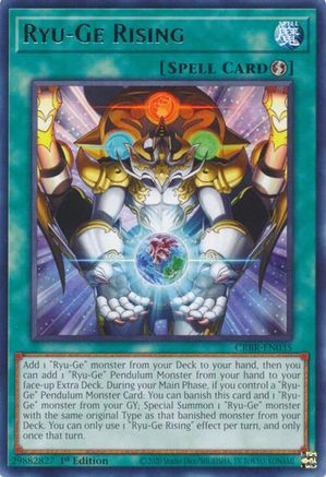 Ryu-Ge Rising (CRBR-EN035) - Crossover Breakers 1st Edition - Premium Yugioh Single from Konami - Just $0.25! Shop now at Game Crave Tournament Store