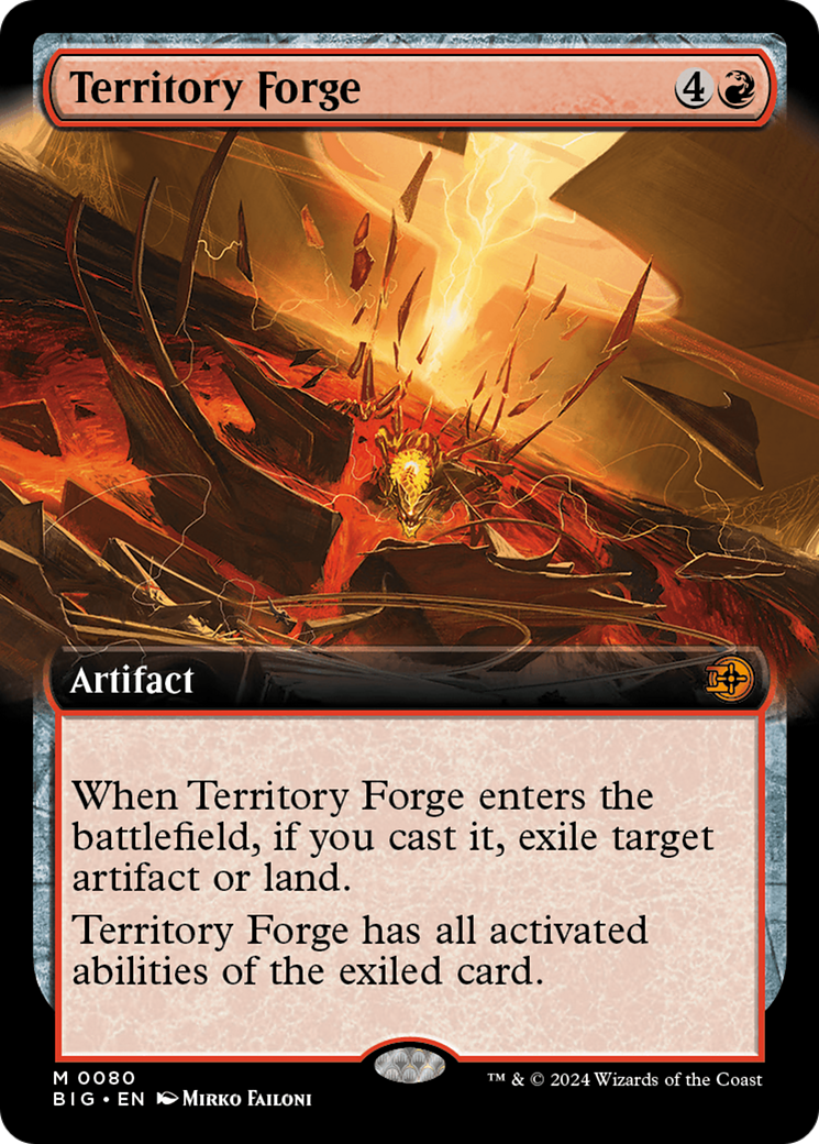 Territory Forge (BIG-080) - The Big Score: (Extended Art) Foil - Premium MTG Single from Wizards of the Coast - Just $0.65! Shop now at Game Crave Tournament Store