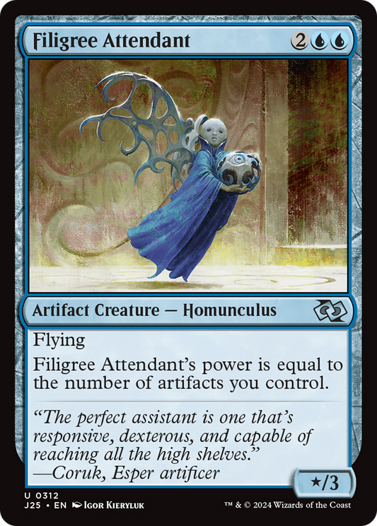 Filigree Attendant (J25-312) - Foundations Jumpstart - Premium MTG Single from Wizards of the Coast - Just $0.25! Shop now at Game Crave Tournament Store
