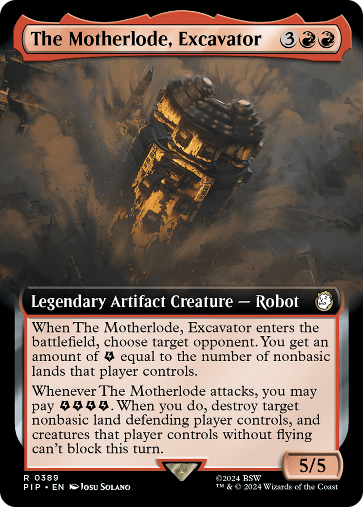 The Motherlode, Excavator (PIP-389) - Fallout: (Extended Art) - Premium MTG Single from Wizards of the Coast - Just $0.38! Shop now at Game Crave Tournament Store