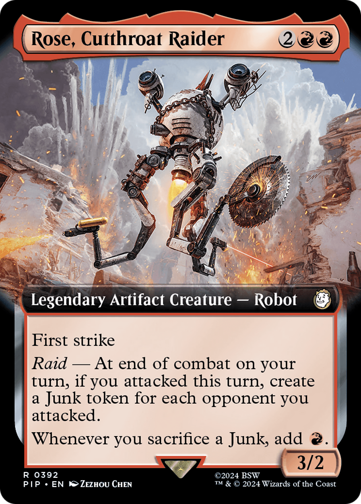 Rose, Cutthroat Raider (PIP-392) - Fallout: (Extended Art) - Premium MTG Single from Wizards of the Coast - Just $1.31! Shop now at Game Crave Tournament Store