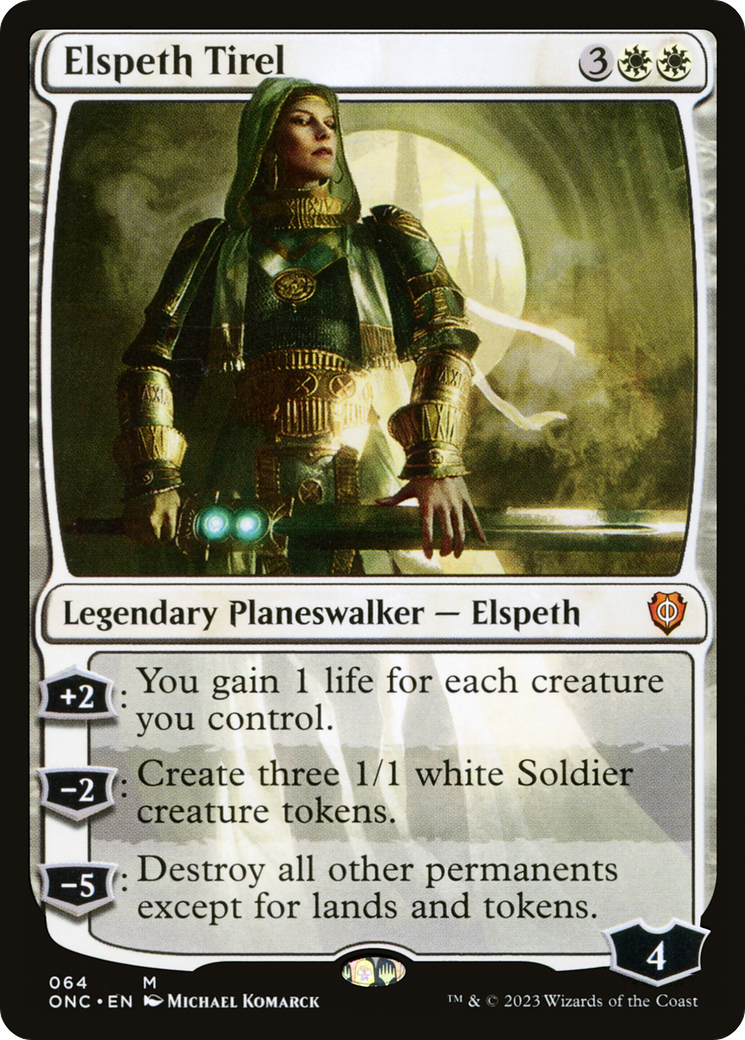 Elspeth Tirel (ONC-064) - Phyrexia: All Will Be One Commander - Premium MTG Single from Wizards of the Coast - Just $1.33! Shop now at Game Crave Tournament Store