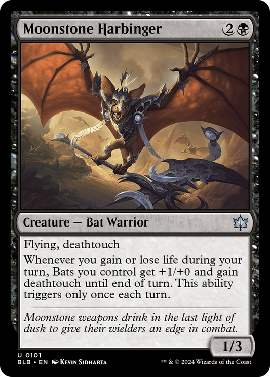 Moonstone Harbinger (BLB-101) - Bloomburrow - Premium MTG Single from Wizards of the Coast - Just $0.25! Shop now at Game Crave Tournament Store