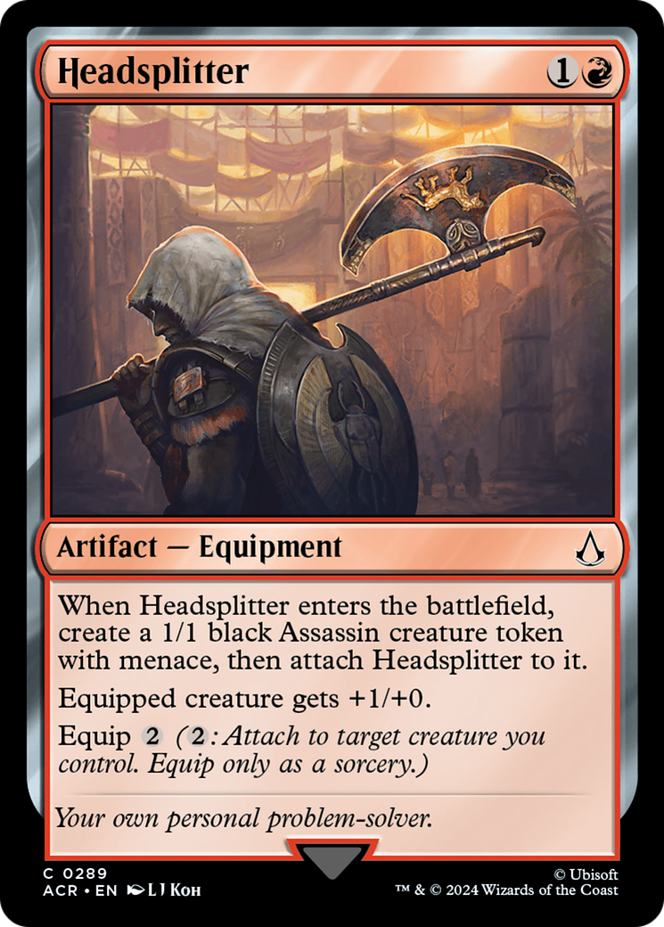 Headsplitter (ACR-289) - Assassin's Creed - Premium MTG Single from Wizards of the Coast - Just $0.25! Shop now at Game Crave Tournament Store