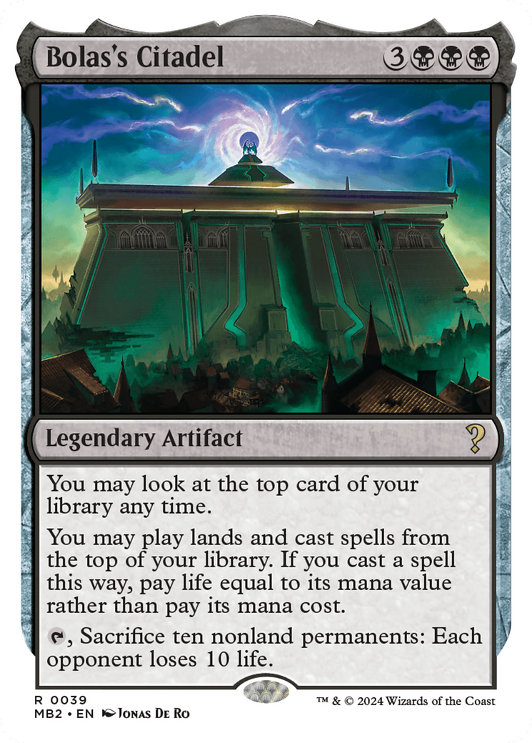 Bolas's Citadel (MB2-039) - Mystery Booster 2 - Premium MTG Single from Wizards of the Coast - Just $7.61! Shop now at Game Crave Tournament Store