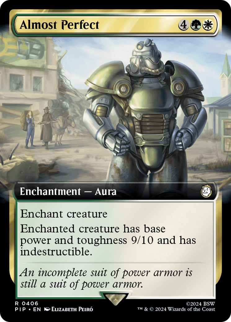 Almost Perfect (PIP-406) - Fallout: (Extended Art) Foil - Premium MTG Single from Wizards of the Coast - Just $0.40! Shop now at Game Crave Tournament Store