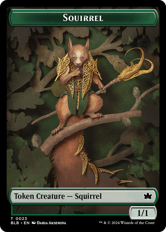 Squirrel (BLB-023) - Bloomburrow Tokens Foil
