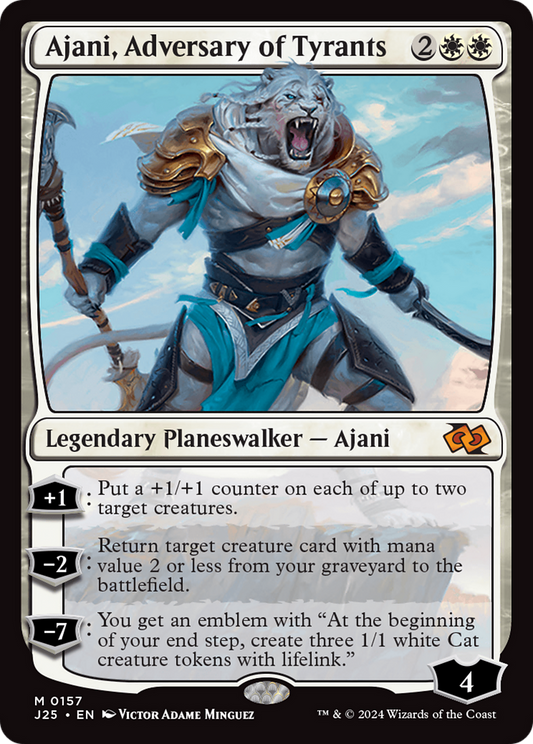 Ajani, Adversary of Tyrants (J25-157) - Foundations Jumpstart - Premium MTG Single from Wizards of the Coast - Just $0.82! Shop now at Game Crave Tournament Store