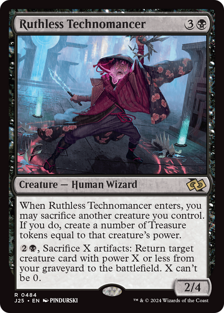 Ruthless Technomancer (J25-484) - Foundations Jumpstart - Premium MTG Single from Wizards of the Coast - Just $1.26! Shop now at Game Crave Tournament Store