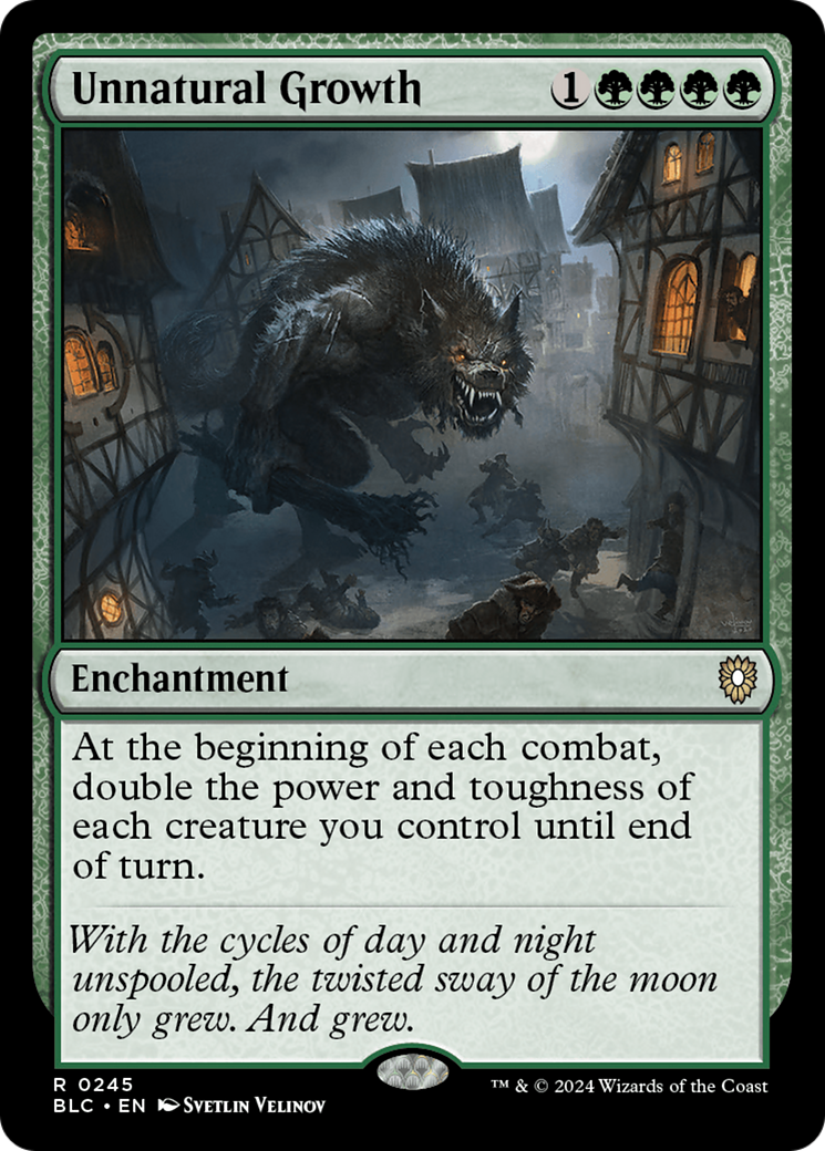 Unnatural Growth (BLC-245) - Bloomburrow Commander - Premium MTG Single from Wizards of the Coast - Just $1.30! Shop now at Game Crave Tournament Store