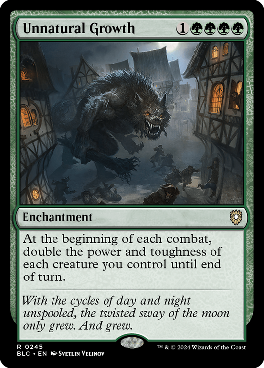 Unnatural Growth (BLC-245) - Bloomburrow Commander - Premium MTG Single from Wizards of the Coast - Just $1.30! Shop now at Game Crave Tournament Store