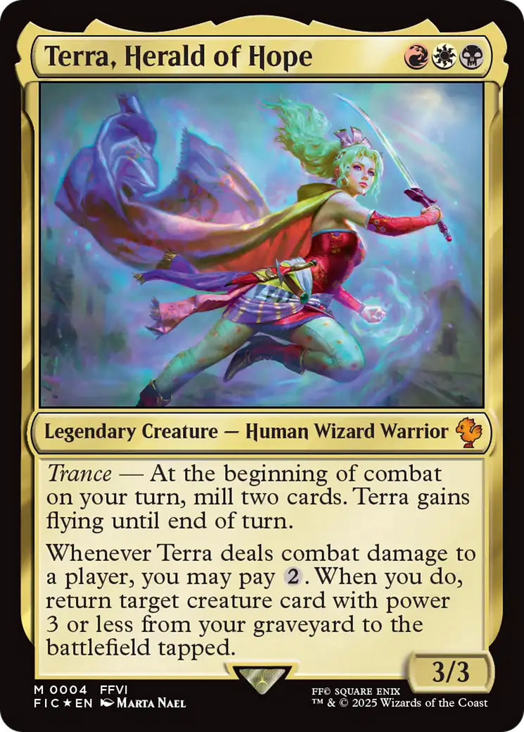 Terra, Herald of Hope (FIC-004) - Commander: FINAL FANTASY - Premium MTG Single from Wizards of the Coast - Just $0.53! Shop now at Game Crave Tournament Store