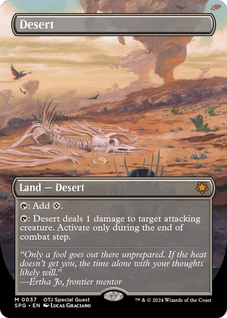 Desert (SPG-037) - Special Guests (Borderless) Foil - Premium MTG Single from Wizards of the Coast - Just $3.95! Shop now at Game Crave Tournament Store