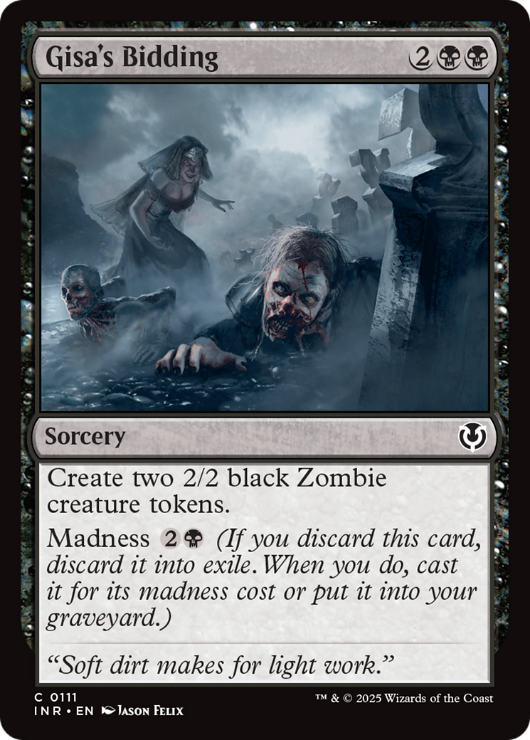 Gisa's Bidding (-111) - Innistrad Remastered - Premium MTG Single from Wizards of the Coast - Just $0.25! Shop now at Game Crave Tournament Store