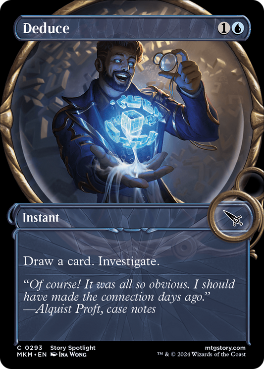 Deduce (MKM-293) - Murders at Karlov Manor: (Showcase) Foil - Premium MTG Single from Wizards of the Coast - Just $0.26! Shop now at Game Crave Tournament Store