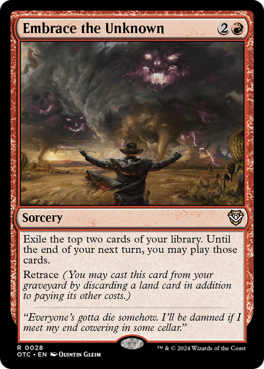 Embrace the Unknown (OTC-028) - Outlaws of Thunder Junction Commander - Premium MTG Single from Wizards of the Coast - Just $0.27! Shop now at Game Crave Tournament Store