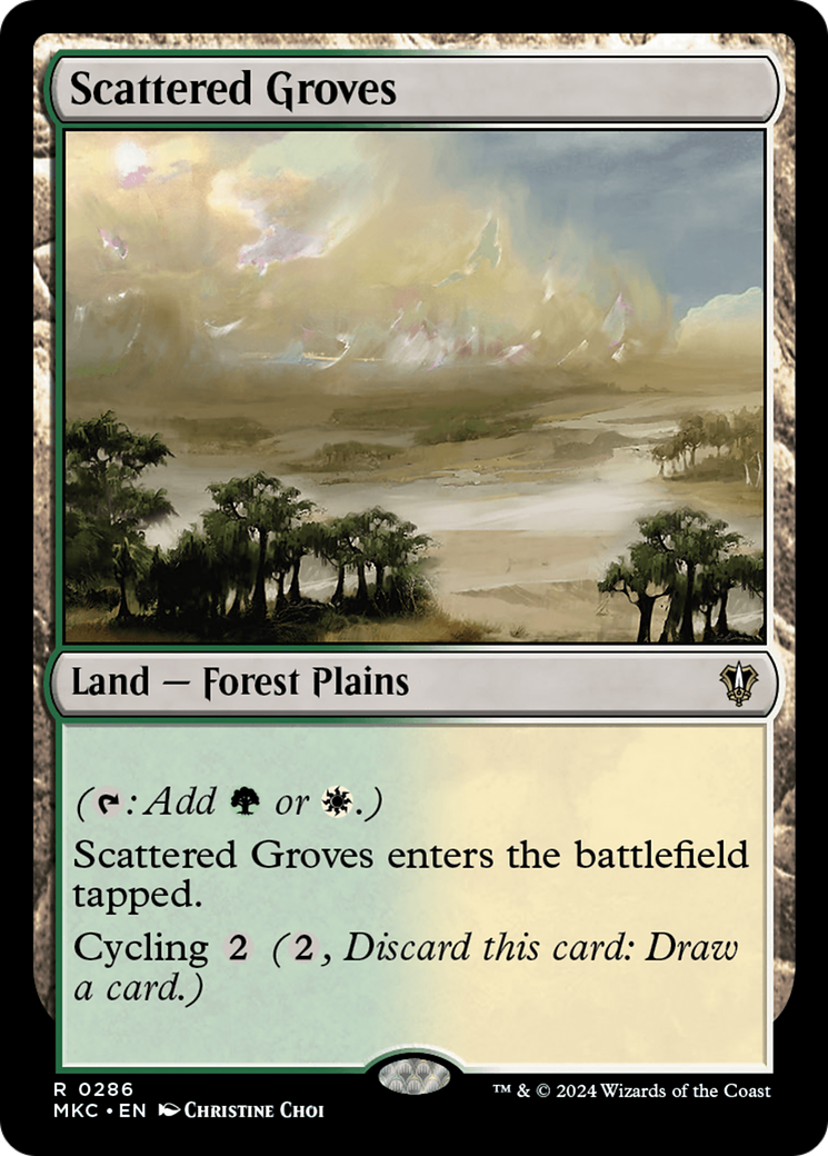 Scattered Groves (MKC-286) - Murders at Karlov Manor Commander - Premium MTG Single from Wizards of the Coast - Just $0.25! Shop now at Game Crave Tournament Store