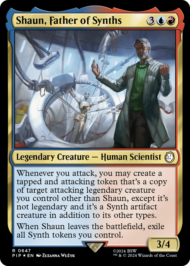 Shaun, Father of Synths (PIP-647) - Fallout Foil - Premium MTG Single from Wizards of the Coast - Just $1.86! Shop now at Game Crave Tournament Store