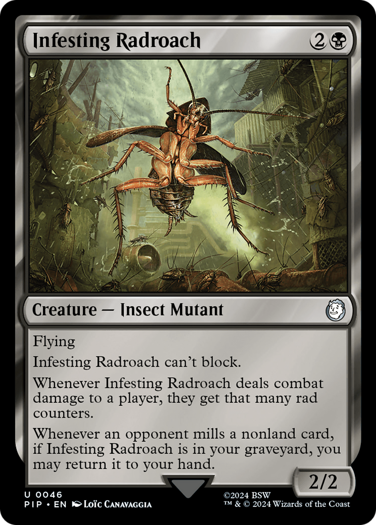 Infesting Radroach (PIP-046) - Fallout - Premium MTG Single from Wizards of the Coast - Just $0.25! Shop now at Game Crave Tournament Store