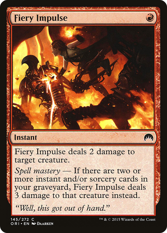 Fiery Impulse (ORI-145) - Magic Origins Foil