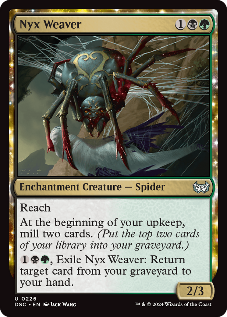 Nyx Weaver (DSC-226) - Duskmourn: House of Horror Commander - Premium MTG Single from Wizards of the Coast - Just $0.25! Shop now at Game Crave Tournament Store